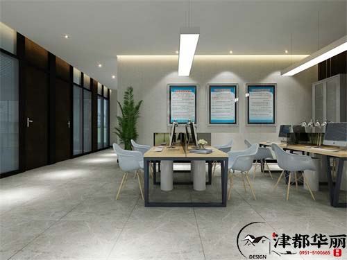 银川亚盛物流办公室装修设计方案|简洁环保，轻松舒适