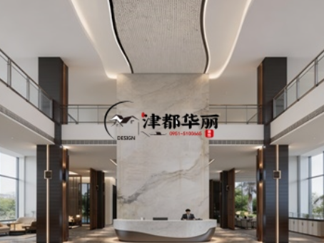 银川工装装修公司|银川公园华府售楼营销中心设计装修新理念